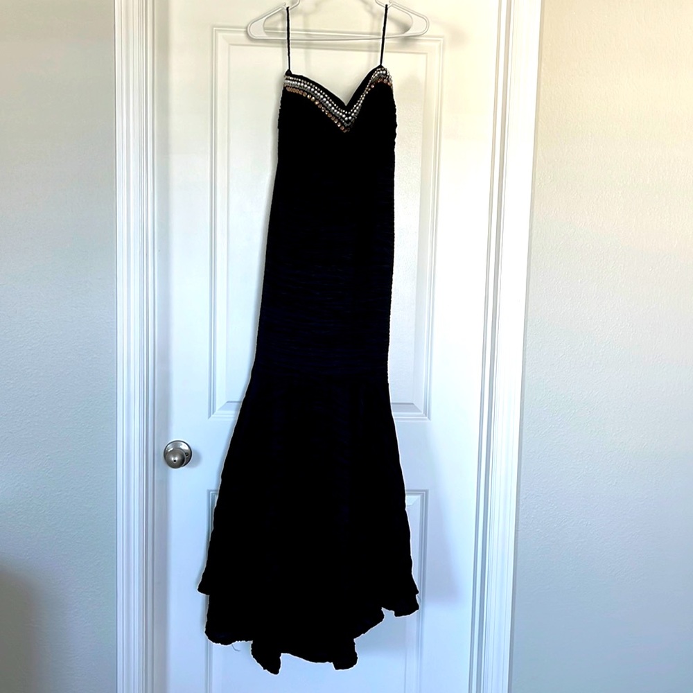 NWT Black mermaid prom dress
